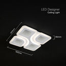 70W(5600Lm) LED dizaina griestu gaismeklis ar tālvadības pulti, IP20, V-TAC, 3IN1, dimmējams (Copy)