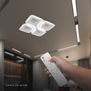 70W(5600Lm) LED dizaina griestu gaismeklis ar tālvadības pulti, IP20, V-TAC, 3IN1, dimmējams (Copy)