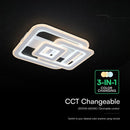 80W(6400Lm) LED dizaina griestu gaismeklis ar tālvadības pulti, IP20, V-TAC, 3IN1, dimmējams (Copy) (Copy)