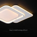 60W(5400Lm) LED dizaina griestu gaismeklis ar tālvadības pulti, IP20, V-TAC, 3IN1