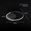 70W(4000Lm) LED dizaina griestu gaismeklis ar tālvadības pulti, IP20, V-TAC, 3IN1