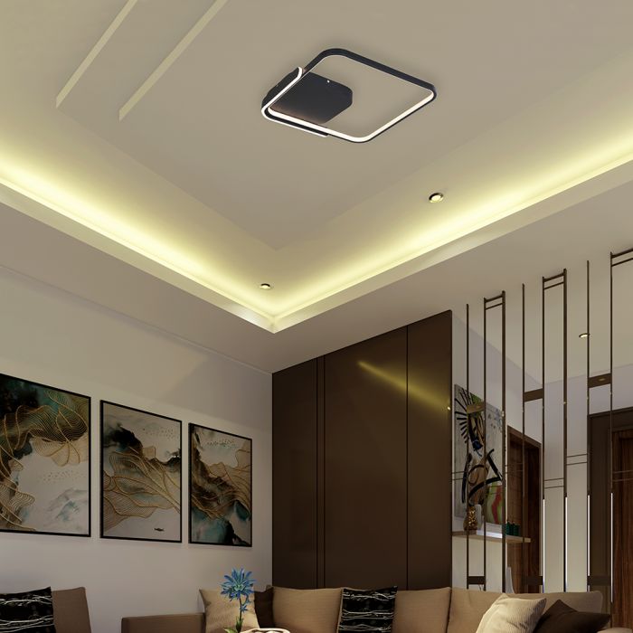 70W(4000Lm) LED dizaina griestu gaismeklis ar tālvadības pulti, IP20, V-TAC, 3IN1
