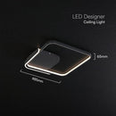 70W(4000Lm) LED dizaina griestu gaismeklis ar tālvadības pulti, IP20, V-TAC, 3IN1