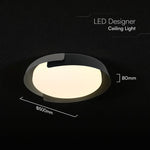 48W(5760Lm) LED dekoratīvs griestu gaismeklis, V-TAC VT-84020, IP20, melns/koka raksts, Ø500x80mm, 220–260V, 120°, Bluetooth un tālvadība, dimmējams, 2 gadu garantija, CCT 3000K/4000K/6000K