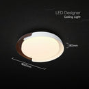 48W(5760Lm) LED dekoratīvs griestu gaismeklis, V-TAC VT-84020-BG, SMD, IP20, IK04, melns/pelēks, Ø500x80mm, 220–260V, 120°, tālvadības pults un lietotnes vadība, dimmējams, 2 gadu garantija, CCT 3000K/4000K/6000K