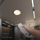48W(5760Lm) LED dekoratīvs griestu gaismeklis, V-TAC VT-84020-BG, SMD, IP20, IK04, melns/pelēks, Ø500x80mm, 220–260V, 120°, tālvadības pults un lietotnes vadība, dimmējams, 2 gadu garantija, CCT 3000K/4000K/6000K