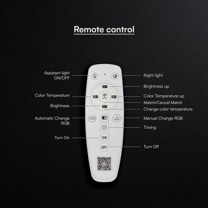 48W(5760Lm) LED dekoratīvs griestu gaismeklis, V-TAC VT-84023, SMD, IP20, IK04, zelta krāsa, Ø450x110mm, 220–260V, 120°, Bluetooth un tālvadība, dimmējams, 2 gadu garantija, CCT 3000K/4000K/6000K