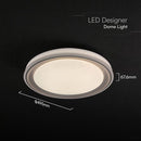 30W/60W/30W(6000Lm) LED dekoratīvs griestu gaismeklis, V-TAC VT-85030-DB, SMD, IP20, IK03, tumši brūns, Ø495x67,6mm, 220–240V, 120°, tālvadības pults, dimmējams, 2 gadu garantija, CCT 3000K/4000K/6500K