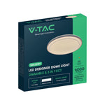 30W/60W/30W LED kupolveida gaismeklis, V-TAC, dimmējams, ar tālvadības pulti, brūnā krāsā, IP20, 3IN1