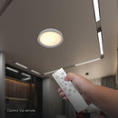 30W/60W/30W(6000Lm) LED dekoratīvs griestu gaismeklis, V-TAC VT-85031, SMD, IP20, IK03, melns, Ø480x57,6mm, 220–240V, 120°, tālvadības pults, dimmējams, 2 gadu garantija, CCT 3000K/4000K/6500K
