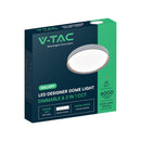 30W/60W/30W(6000Lm) LED dekoratīvs griestu gaismeklis, V-TAC VT-85031-DB, DX43, SMD, IP20, tumši brūns, Ø480x57,6mm, 220–240V, 120°, tālvadība, dimmējams, 2 gadu garantija, CCT 3000K/4000K/6000K