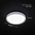 30W/60W/30W(6000Lm) LED dekoratīvs griestu gaismeklis, V-TAC VT-85031-DB, DX43, SMD, IP20, tumši brūns, Ø480x57,6mm, 220–240V, 120°, tālvadība, dimmējams, 2 gadu garantija, CCT 3000K/4000K/6000K