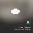30W/60W/30W(6000Lm) LED dekoratīvs griestu gaismeklis, V-TAC VT-85031-DB, DX43, SMD, IP20, tumši brūns, Ø480x57,6mm, 220–240V, 120°, tālvadība, dimmējams, 2 gadu garantija, CCT 3000K/4000K/6000K