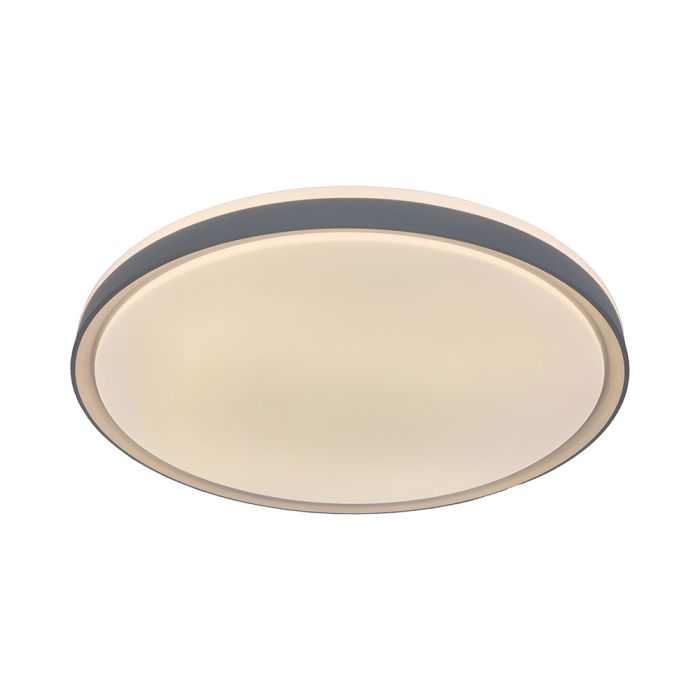 30W/60W/30W(6000Lm) LED dekoratīvs griestu gaismeklis, V-TAC VT-85031-G, SMD, IP20, pelēks, Ø480x57,6mm, 220–240V, 120°, tālvadības pults, dimmējams, 2 gadu garantija, CCT 3000K/4000K/6500K