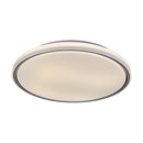 60W(6000Lm) LED dizaina griestu gaismeklis, V-TAC VT-85033, SMD, IP20, melns, Ø495x72,2mm, 220–240V, 120°, tālvadība līdz 5m, dimmējams, 2 gadu garantija, regulējama gaisma 3000K/4000K/6500K