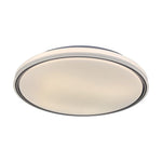 60W(6000Lm) LED dizaina griestu gaismeklis, V-TAC VT-85033, SMD, IP20, melns, Ø495x72,2mm, 220–240V, 120°, tālvadība līdz 5m, dimmējams, 2 gadu garantija, regulējama gaisma 3000K/4000K/6500K