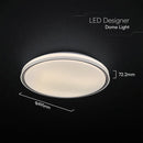 60W(6000Lm) LED dizaina griestu gaismeklis, V-TAC VT-85033, SMD, IP20, melns, Ø495x72,2mm, 220–240V, 120°, tālvadība līdz 5m, dimmējams, 2 gadu garantija, regulējama gaisma 3000K/4000K/6500K