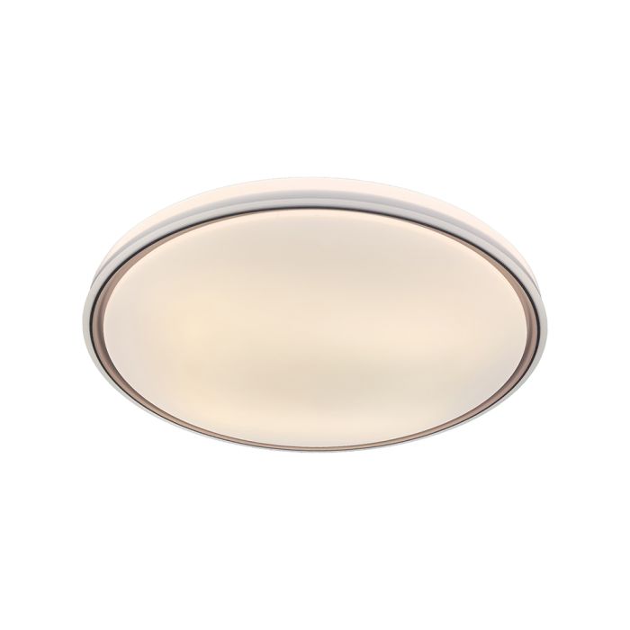 30W/60W/30W(6000Lm) LED dizaina griestu gaismeklis, V-TAC VT-85033, SMD, IP20, balts/brūns, Ø495x72,2mm, 220–240V, 120°, tālvadība līdz 5m, dimmējams, 2 gadu garantija, CCT 3000K/4000K/6500K