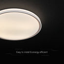 30W/60W/30W(6000Lm) LED dizaina griestu gaismeklis, V-TAC VT-85033, SMD, IP20, balts/brūns, Ø495x72,2mm, 220–240V, 120°, tālvadība līdz 5m, dimmējams, 2 gadu garantija, CCT 3000K/4000K/6500K