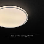 30W/60W/30W(6000Lm) LED dizaina griestu gaismeklis, V-TAC VT-85033, SMD, IP20, IK03, balts/pelēks, Ø495x72,2mm, 220–240V, 120°, tālvadība līdz 5m, dimmējams, 2 gadu garantija, CCT 3000K/4000K/6500K