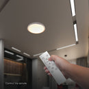 30W/60W/30W(6000Lm) LED dizaina griestu gaismeklis, V-TAC VT-85034, SMD, IP20, koka imitācija, Ø486x67,1mm, 220–240V, 120°, tālvadība līdz 5m, dimmējams, 2 gadu garantija, CCT 3000K/4000K/6500K