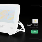 100W(13500Lm) 135LM/W LED CREE prožektors bez kustību sensora, V-TAC, IP65, garantija 6 gadi, balts korpuss, auksti balta gaisma 6500K