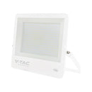 300W(40500Lm) LED prožektors, V-TAC VT-44003-W, CREE SMD, IP65, IK05, balts korpuss ar pelēku stiklu, 498x48x411,6mm, 220–240V, 115°, 135Lm/W, 1m kabelis, 6 gadu garantija, auksti balta gaisma 6500K
