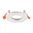 V-TAC VT-4201 padziļināts apaļš GU10 gaismekļa ietvars, alumīnijs, balts, IP44, Ø85x33mm, montāžas atvere Ø75mm, 3 gadu garantija