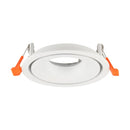V-TAC VT-4202 padziļināts apaļš regulējams GU10 gaismekļa ietvars, alumīnijs, balts, IP20, Ø99x34mm, montāžas atvere 90mm, 3 gadu garantija