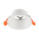 V-TAC VT-4203RD padziļināts apaļš GU10 gaismekļa ietvars ar pretapžilbināšanas konstrukciju, alumīnijs, balts, IP20, Ø80x49mm, montāžas atvere Ø75mm, 3 gadu garantija