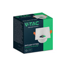 V-TAC VT-4203SQ padziļināts kvadrātveida GU10 gaismekļa ietvars ar pretapžilbināšanas konstrukciju, alumīnijs, balts, IP20, 82x82x49mm, montāžas atvere 75mm, 3 gadu garantija