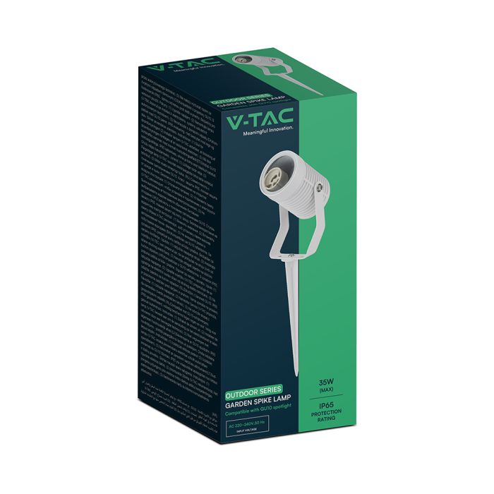 MAX 35W GU10 LED Ground-Mounted Light Fixture, V-TAC, IP65, Aluminum, Black