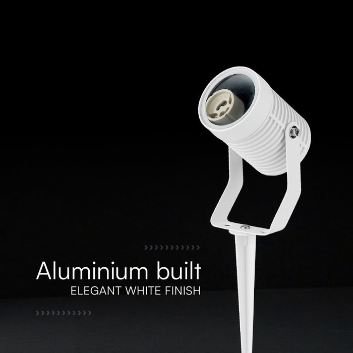MAX 35W GU10 LED Ground-Mounted Light Fixture, V-TAC, IP65, Aluminum, Black