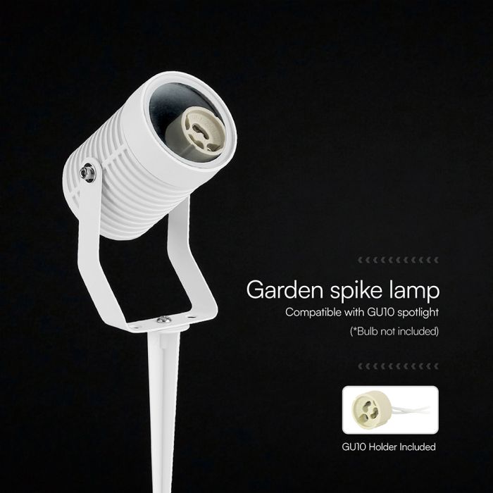 MAX 35W GU10 LED Ground-Mounted Light Fixture, V-TAC, IP65, Aluminum, Black