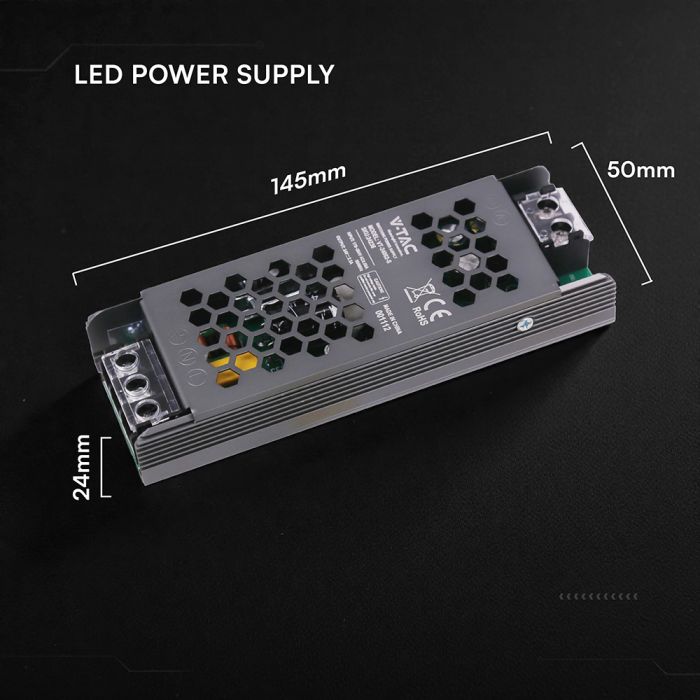 60W 2.5A 24V LED barošanas bloks, V-TAC, IP20, metāla