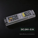 75W 3.1A 24V LED barošanas bloks, V-TAC, IP20, metāla