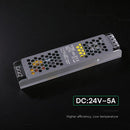 120W 5A 24V LED barošanas bloks, V-TAC, IP20, metāla