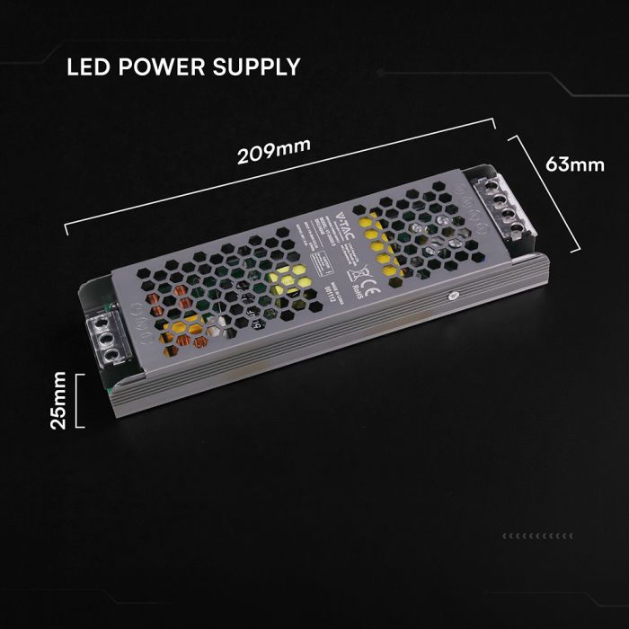 200W 8.25A 24V LED barošanas bloks, V-TAC, IP20,