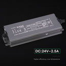 60W 2.5A 24V LED barošanas bloks, V-TAC, IP67, metāla