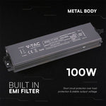 100W 4.15A 24V LED barošanas bloks, V-TAC, IP67, metāla