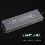 150W 6.25A 24V LED barošanas bloks, V-TAC, IP67, metāla