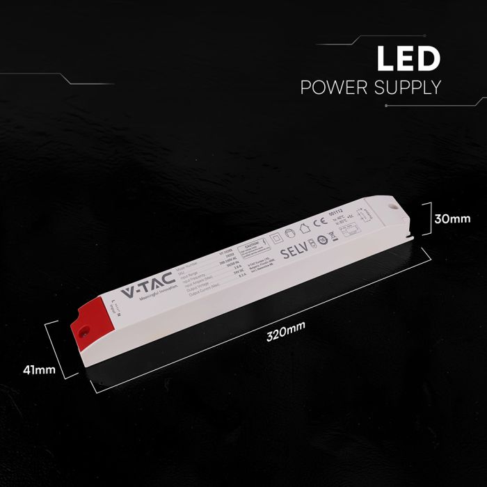 200W LED power supply in a plastic housing, 200 W, 24 V, 8.3 A, IP44