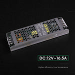 200W 16.5A 12V LED barošanas bloks, V-TAC, IP20, metāla