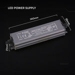 12V 36W LED barošanas bloks, V-TAC, IP67, metāla