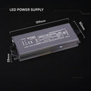V-TAC VT-13060 60W LED barošanas bloks, 12V DC, 5A, 100–240V AC, IP67, metāla korpuss, 159x50x25mm, 2 gadu garantija