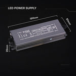 V-TAC VT-13060 60W LED barošanas bloks, 12V DC, 5A, 100–240V AC, IP67, metāla korpuss, 159x50x25mm, 2 gadu garantija