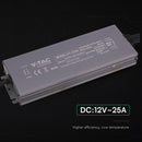 300W 25A 12V LED barošanas bloks, IP67, metāla