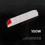 100W LED Power Supply with Plastic Housing, 100 W, 12 V, 8.3 A, IP44