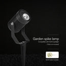 MAX 10W GU10 LED zemē spraužams gaismeklis, V-TAC, IP65, alumīnija, melns