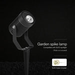 MAX 10W GU10 LED zemē spraužams gaismeklis, V-TAC, IP65, alumīnija, melns